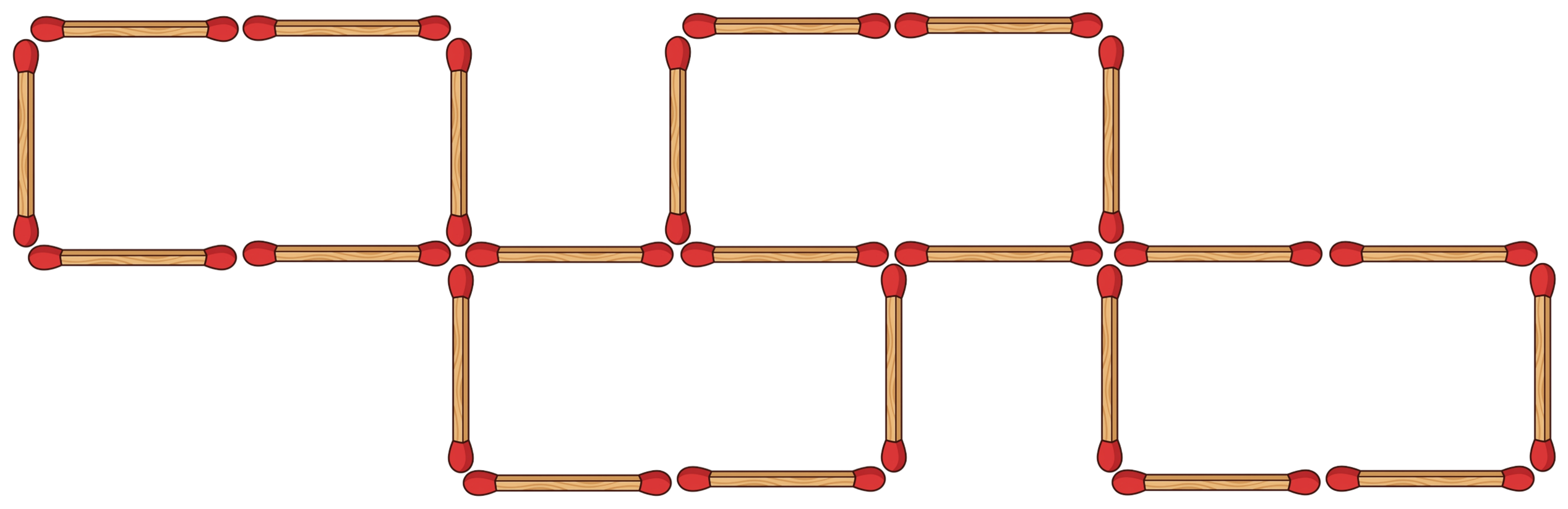 PROMPT: An image showing a geometric figure composed of rectangles. The total number of rectangles in the figure is 4.