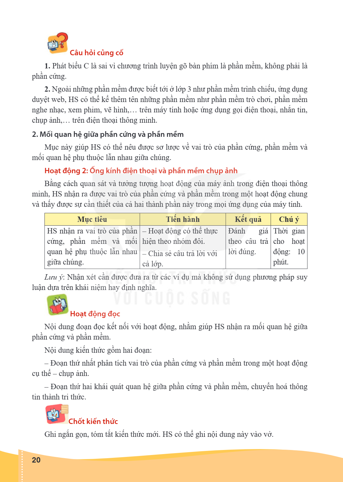 Câu hỏi củng cố Phát biểu C là sai vì chương trình luyện gõ bàn phím là phần mềm, không phải là phần cứng. Ngoài những phần mềm được biết tới ở lớp 3 như phần m