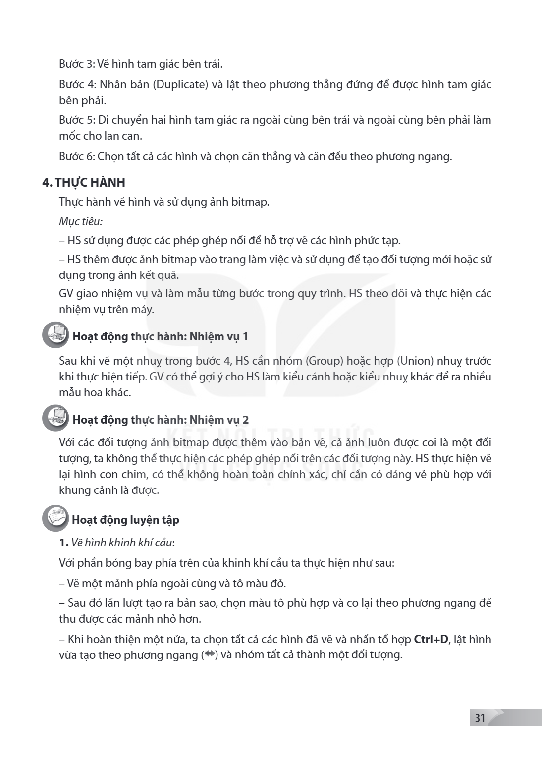 Bước 3: Vẽ hình tam giác bên trái. Bước 4: Nhân bản (Duplicate) và lật theo phương thẳng đứng để được hình tam giác bên phải. Bước 5: Di chuyển hai hình tam giá