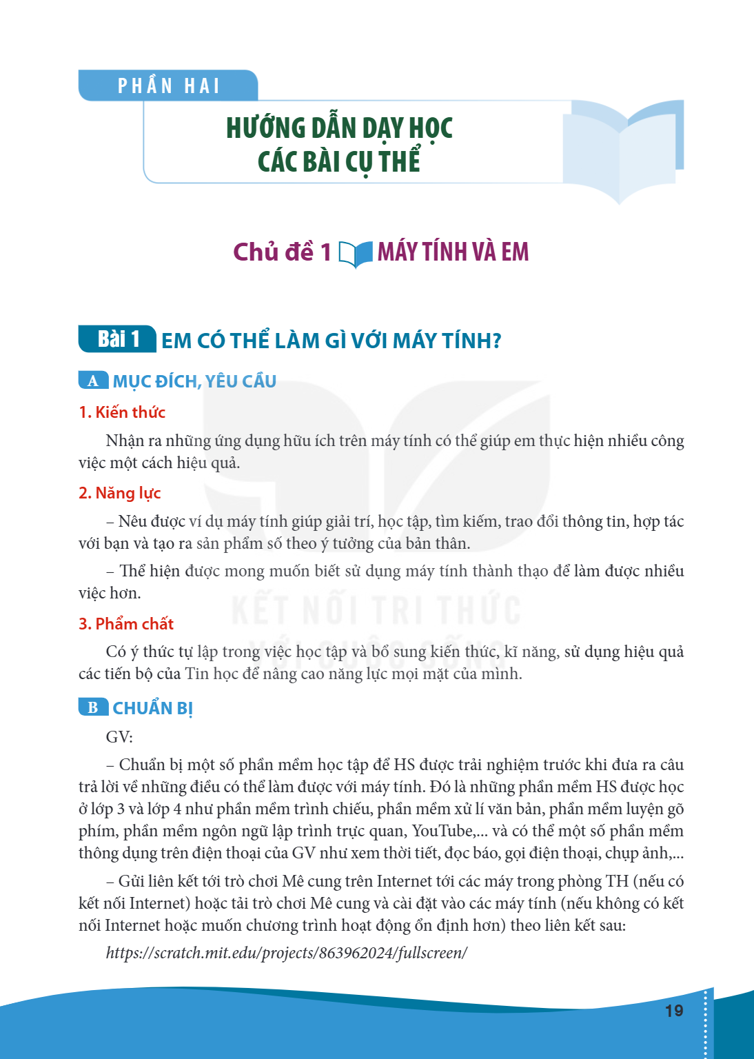Bài 1. EM CÓ THỂ LÀM GÌ VỚI MÁY TÍNH? A MỤC ĐÍCH, YÊU CẦU 1. Kiến thức Nhận ra những ứng dụng hữu ích trên máy tính có thể giúp em thực hiện nhiều công việc một