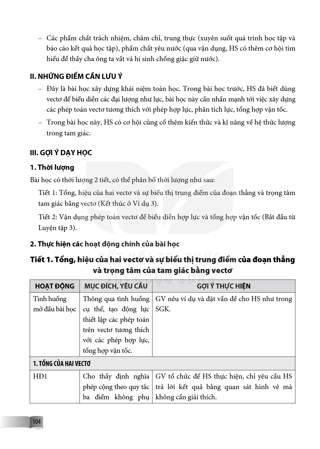 – Các phẩm chất trách nhiệm, chăm chỉ, trung thực (xuyên suốt quá trình học tập và báo cáo kết quả học tập), phẩm chất yêu nước (qua vận dụng, HS có thêm cơ hội