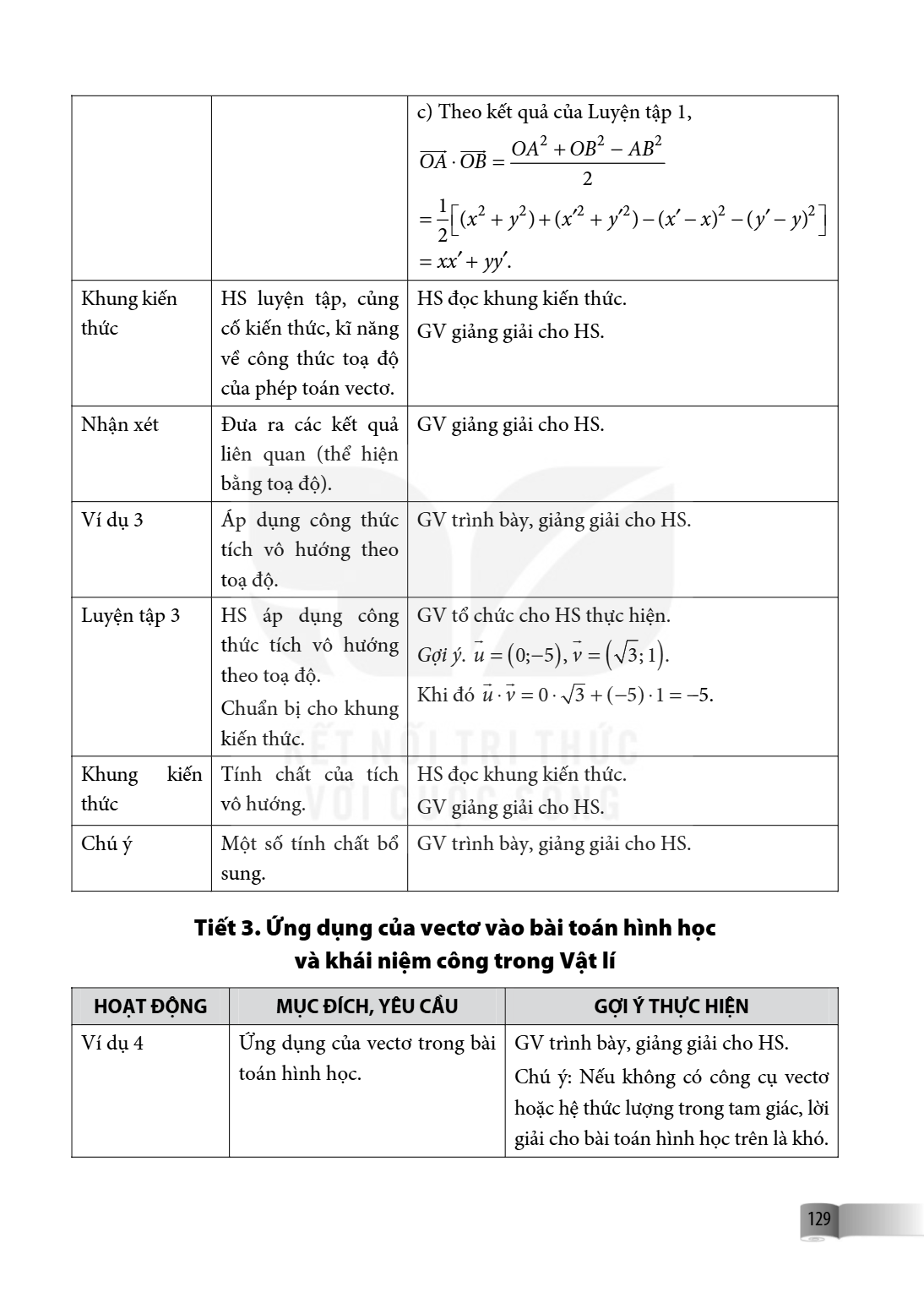 c) Theo kết quả của Luyện tập 1, $\overrightarrow{OA} \cdot \overrightarrow{OB} = \frac{{O{A^2} + O{B^2} - A{B^2}}}{2}$ $= \frac{1}{2}\left[ {\left( {{x^2} + {y