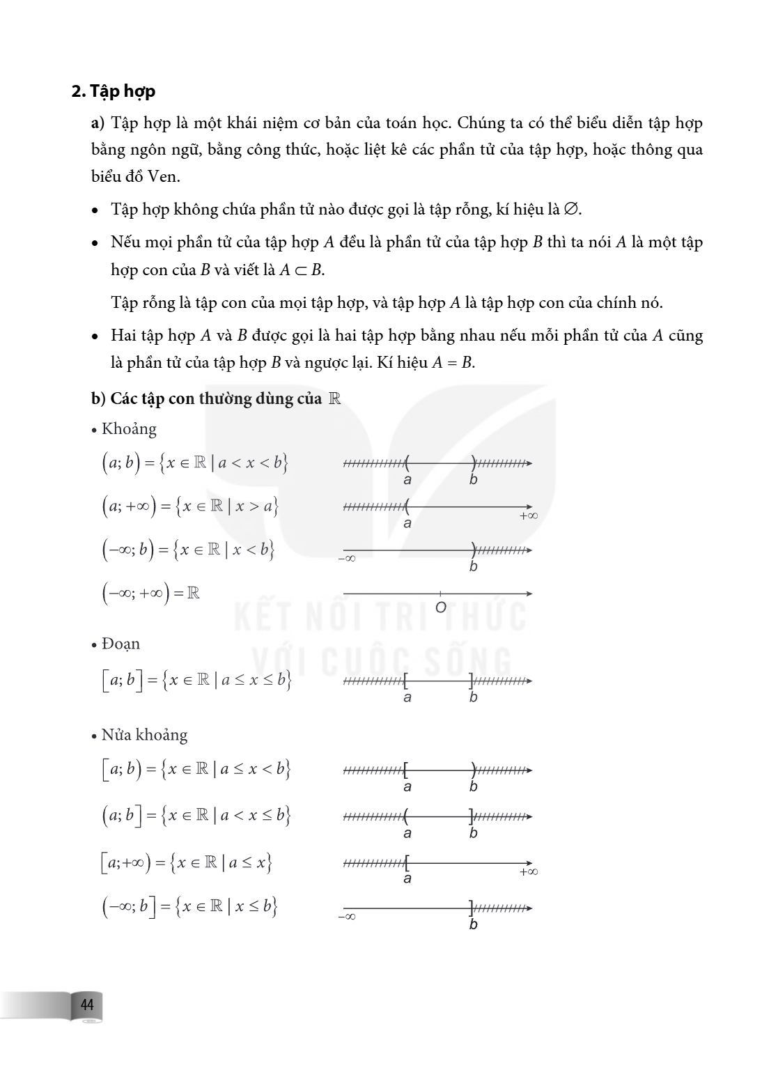 2. Tập hợp a) Tập hợp là một khái niệm cơ bản của toán học. Chúng ta có thể biểu diễn tập hợp bằng ngôn ngữ, bằng công thức, hoặc liệt kê các phần tử của tập hợ
