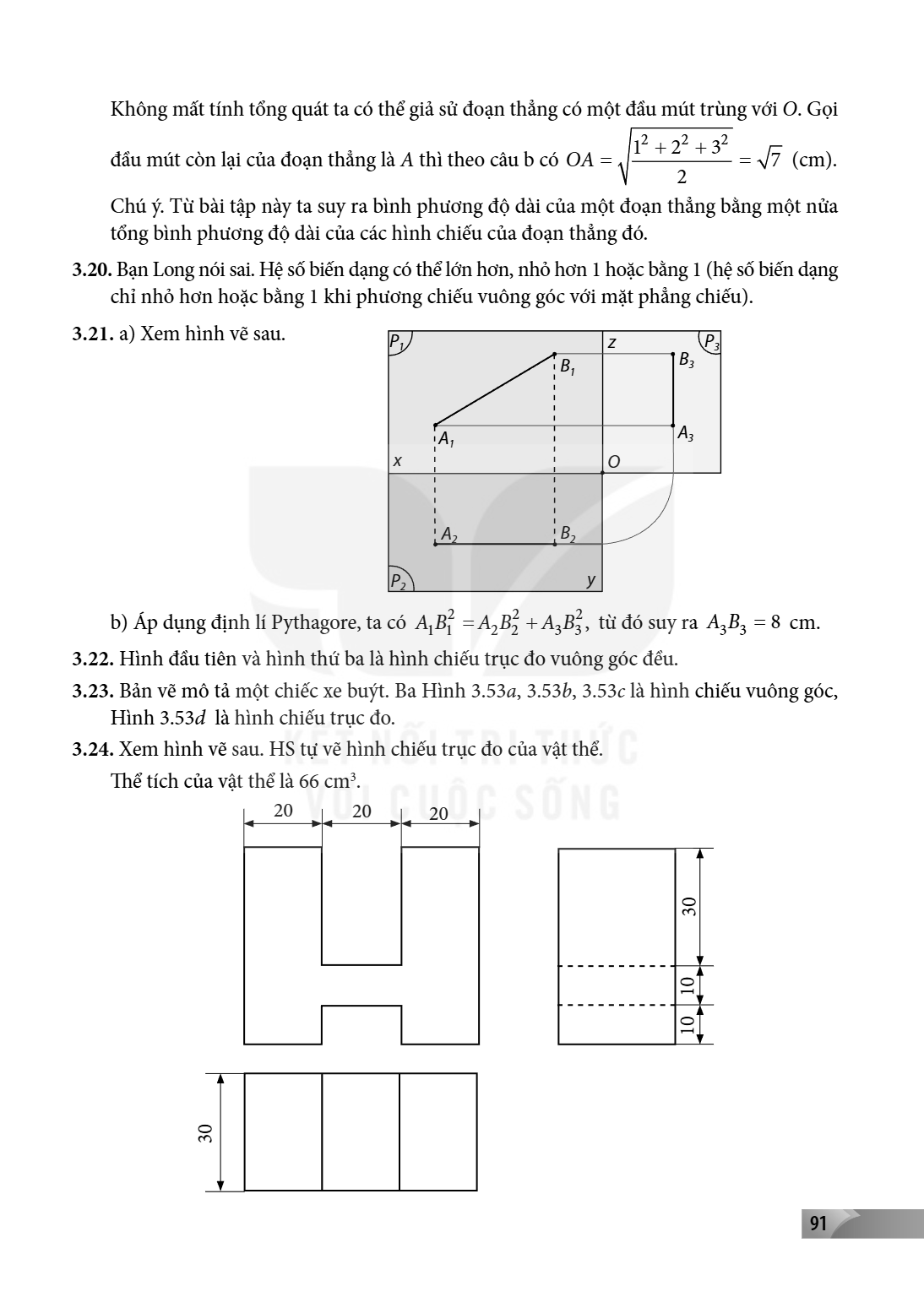 Không mất tính tổng quát ta có thể giả sử đoạn thẳng có một đầu mút trùng với $O$. Gọi đầu mút còn lại của đoạn thẳng là $A$ thì theo câu b có $OA = \sqrt{\frac