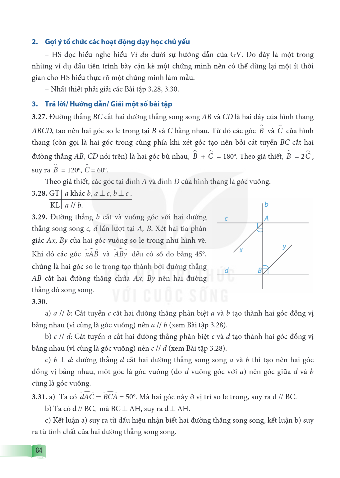 2. Gợi ý tổ chức các hoạt động dạy học chủ yếu – HS đọc hiểu nghe hiểu Ví dụ dưới sự hướng dẫn của GV. Do đây là một trong những ví dụ đầu tiên trình bày cẩn kẽ