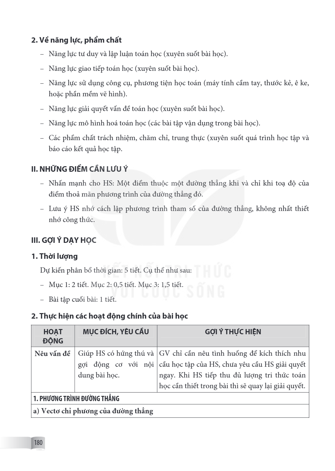 2. Về năng lực, phẩm chất Năng lực tư duy và lập luận toán học (xuyên suốt bài học). Năng lực giao tiếp toán học (xuyên suốt bài học). Năng lực sử dụng công cụ,