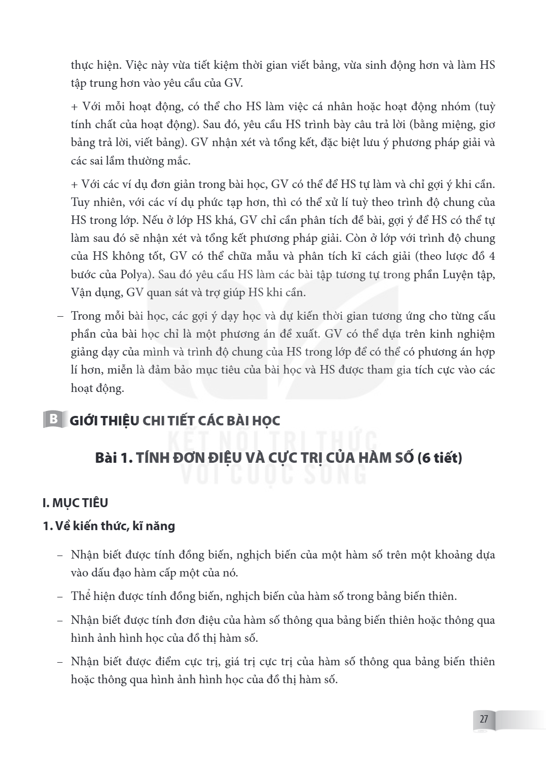 thực hiện. Việc này vừa tiết kiệm thời gian viết bảng, vừa sinh động hơn và làm HS tập trung hơn vào yêu cầu của GV. + Với mỗi hoạt động, có thể cho HS làm việc