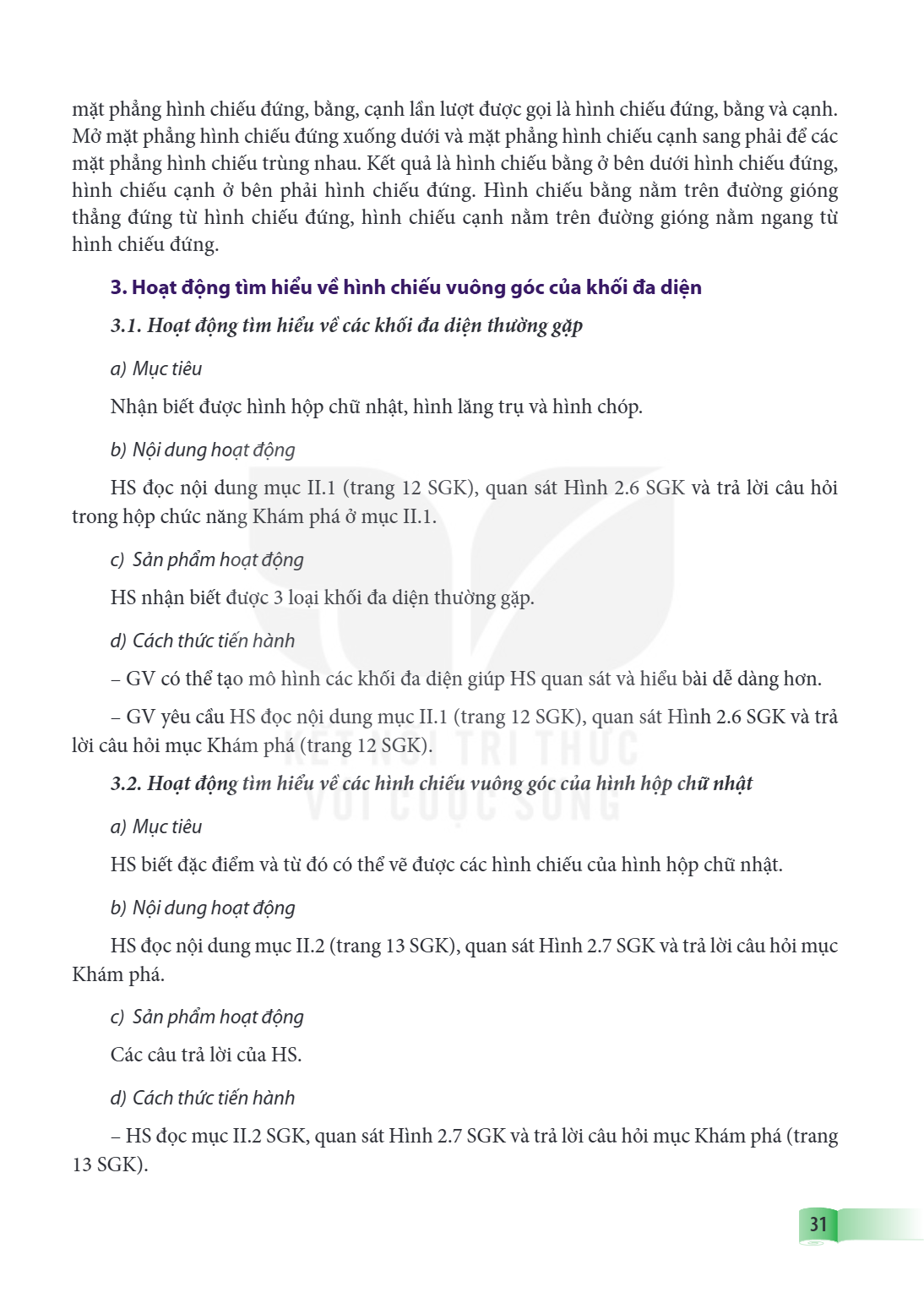 mặt phẳng hình chiếu đứng, bằng, cạnh lần lượt được gọi là hình chiếu đứng, bằng và cạnh. Mở mặt phẳng hình chiếu đứng xuống dưới và mặt phẳng hình chiếu cạnh s