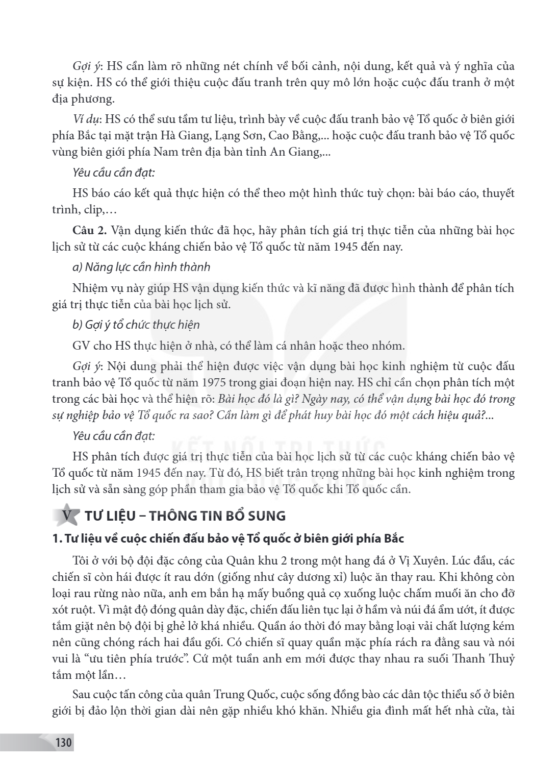 Gợi ý: HS cần làm rõ những nét chính về bối cảnh, nội dung, kết quả và ý nghĩa của sự kiện. HS có thể giới thiệu cuộc đấu tranh trên quy mô lớn hoặc cuộc đấu tr