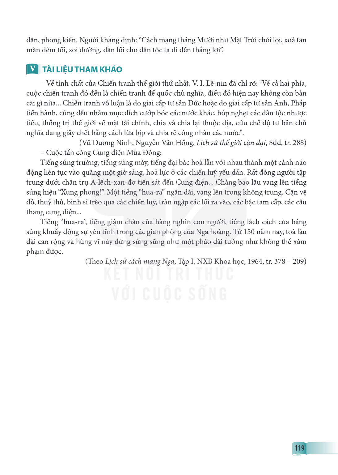 dân, phong kiến. Người khẳng định: "Cách mạng tháng Mười như Mặt Trời chói lọi, xoá tan màn đêm tối, soi đường, dẫn lối cho dân tộc ta đi đến thắng lợi". V TÀI 