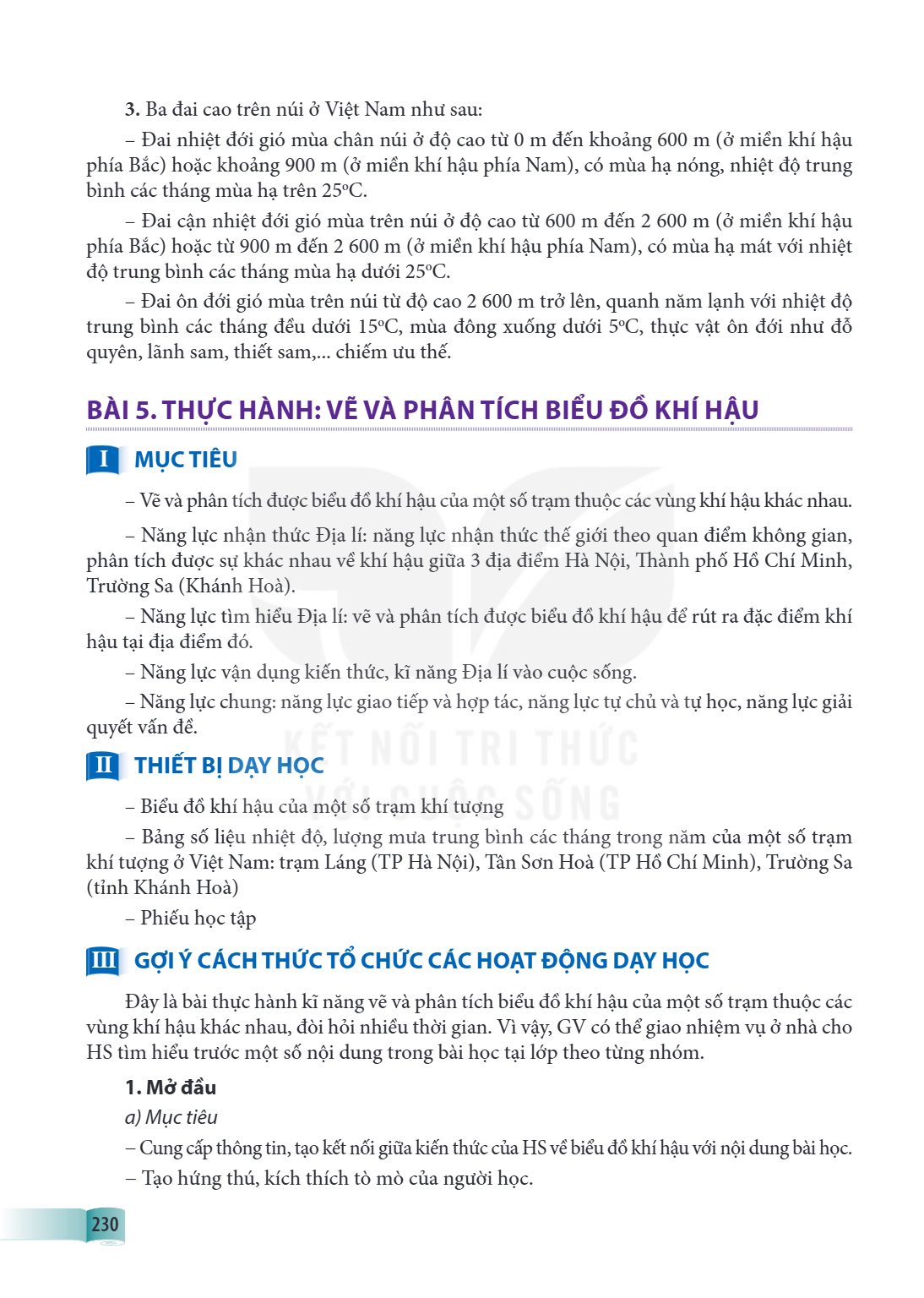 BÀI 5. THỰC HÀNH: VẼ VÀ PHÂN TÍCH BIỂU ĐỒ KHÍ HẬU I MỤC TIÊU Vẽ và phân tích được biểu đồ khí hậu của một số trạm thuộc các vùng khí hậu khác nhau. - Năng lực n