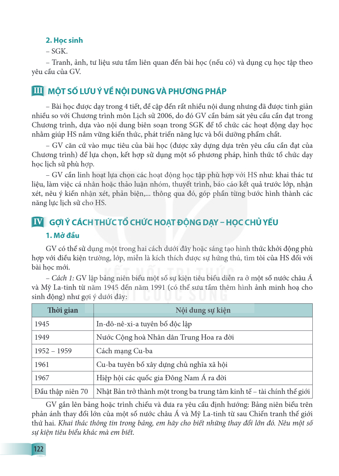2. Học sinh SGK. - Tranh, ảnh, tư liệu sưu tầm liên quan đến bài học (nếu có) và dụng cụ học tập theo yêu cầu của GV. III MỘT SỐ LƯU Ý VỀ NỘI DUNG VÀ PHƯƠNG PHÁ