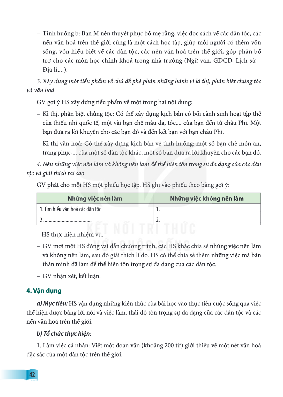 Tình huống b: Bạn M nên thuyết phục bố mẹ rằng, việc đọc sách về các dân tộc, các nền văn hoá trên thế giới cũng là một cách học tập, giúp mỗi người có thêm vốn