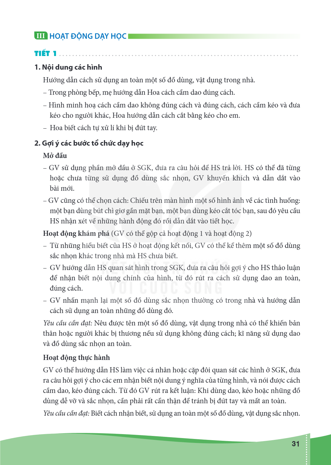 III HOẠT ĐỘNG DẠY HỌC TIẾT 1 . . . . . . . . . . . . . . . . . . . . . . . . . . . . . . . . . . . . . . . . . . . . . . . . . . . . . . . . . . . . . . . . . .