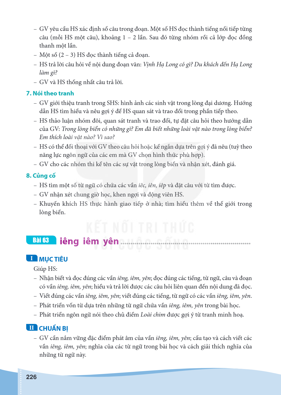 Bài 63 iêng iêm yên ................................................................. I MỤC TIÊU Giúp HS: - Nhận biết và đọc đúng các vần iêng, iêm, yên; đọc đú