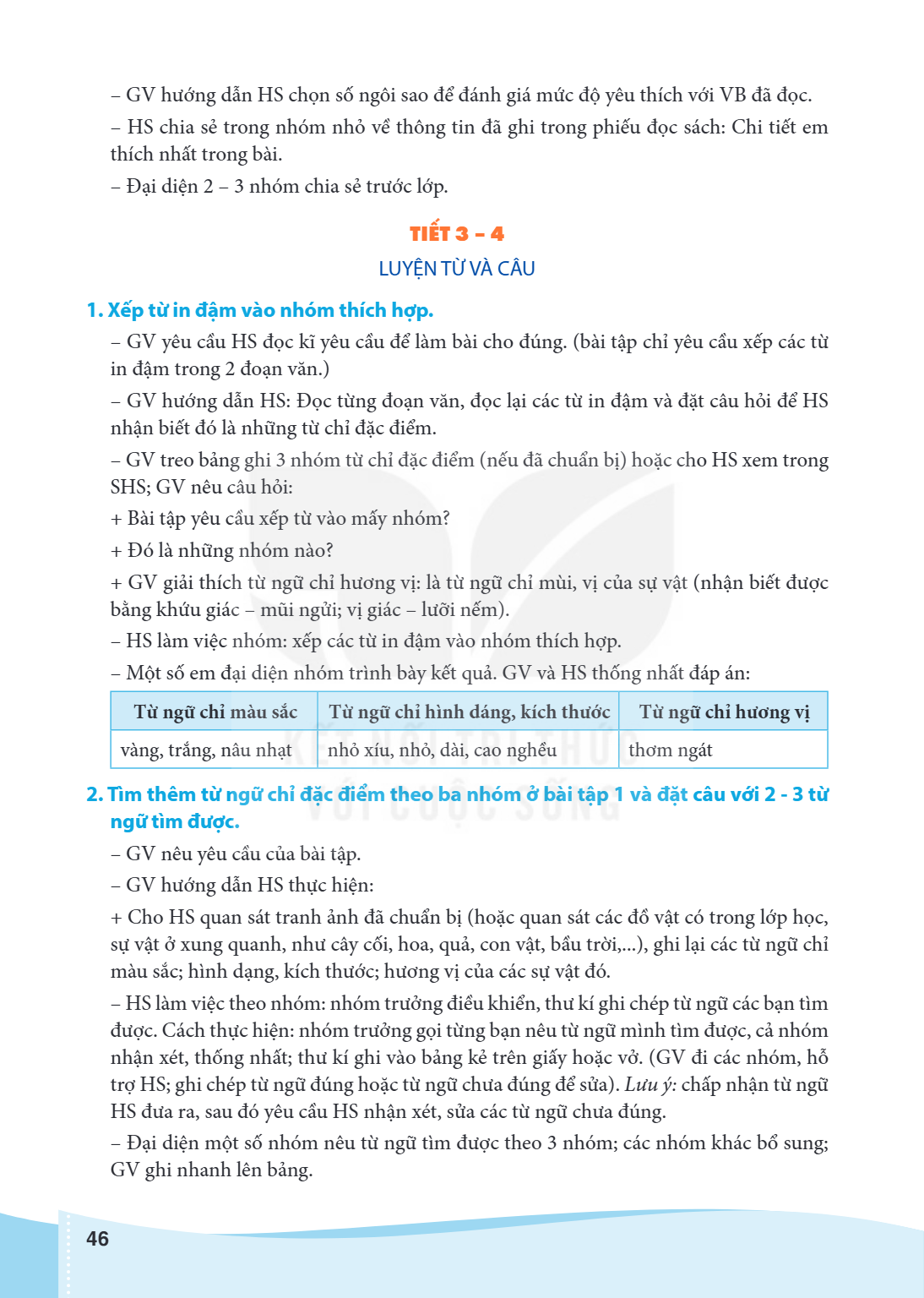 – GV hướng dẫn HS chọn số ngôi sao để đánh giá mức độ yêu thích với VB đã đọc. – HS chia sẻ trong nhóm nhỏ về thông tin đã ghi trong phiếu đọc sách: Chi tiết em