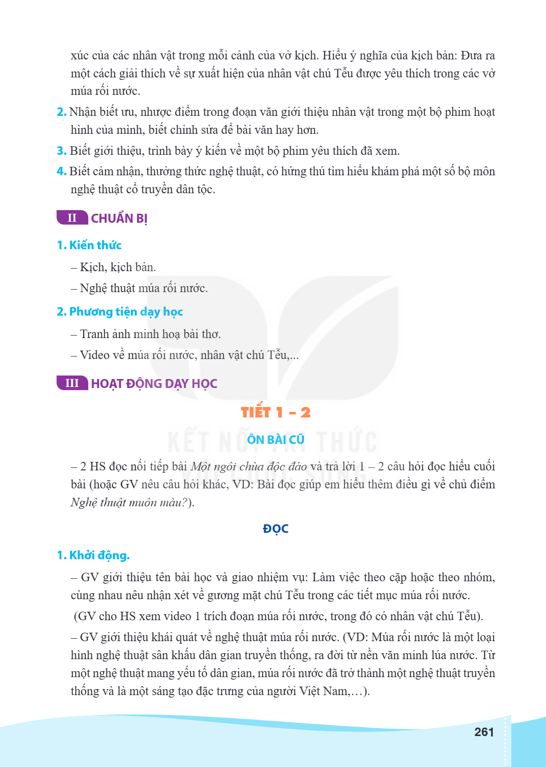 xúc của các nhân vật trong mỗi cảnh của vở kịch. Hiểu ý nghĩa của kịch bản: Đưa ra một cách giải thích về sự xuất hiện của nhân vật chú Tễu được yêu thích trong