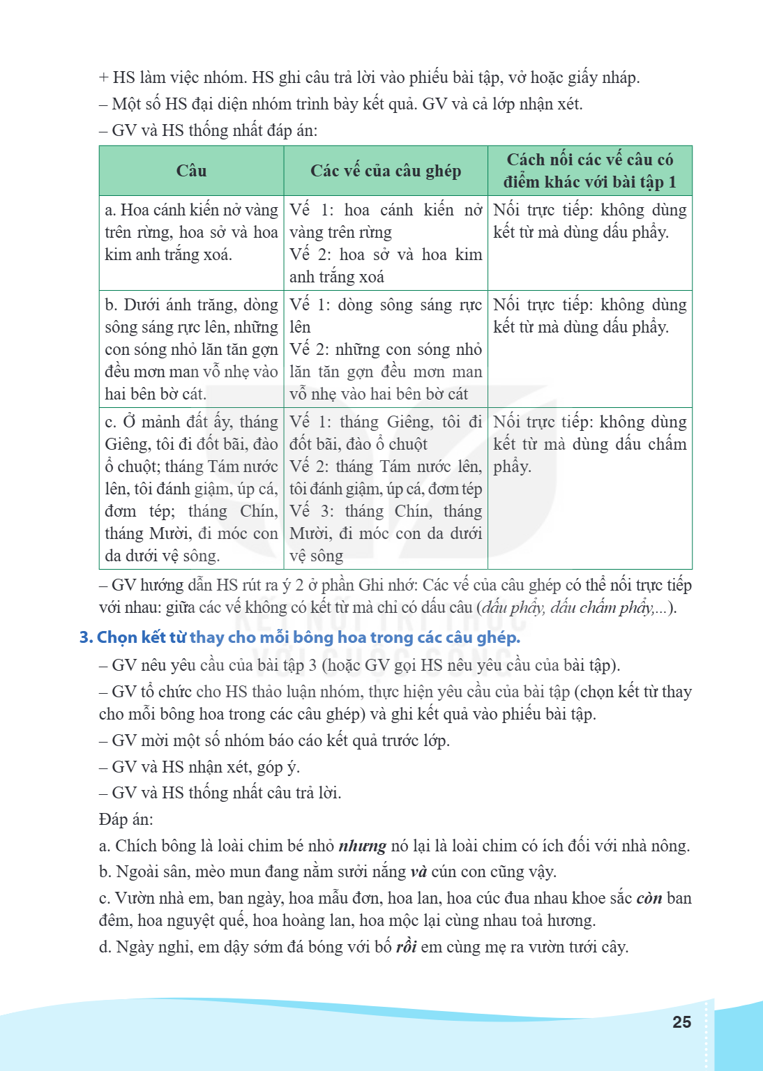 HS làm việc nhóm. HS ghi câu trả lời vào phiếu bài tập, vở hoặc giấy nháp. – Một số HS đại diện nhóm trình bày kết quả. GV và cả lớp nhận xét. – GV và HS thống 