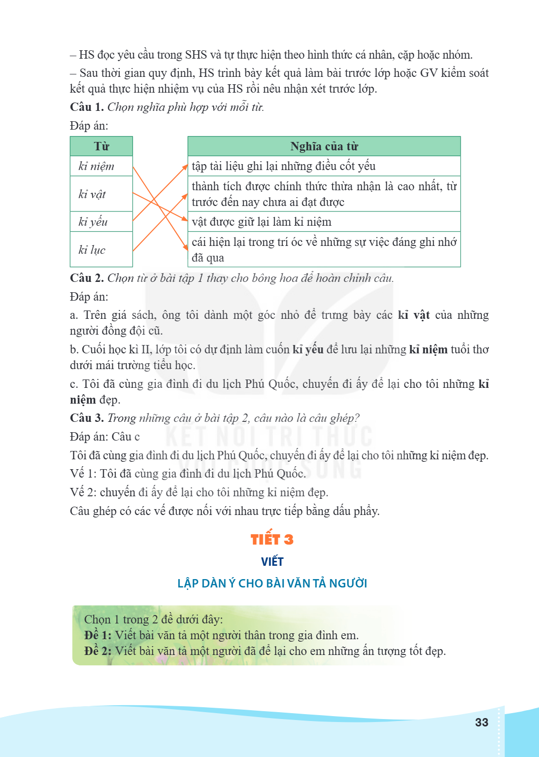 HS đọc yêu cầu trong SHS và tự thực hiện theo hình thức cá nhân, cặp hoặc nhóm. - Sau thời gian quy định, HS trình bày kết quả làm bài trước lớp hoặc GV kiểm so