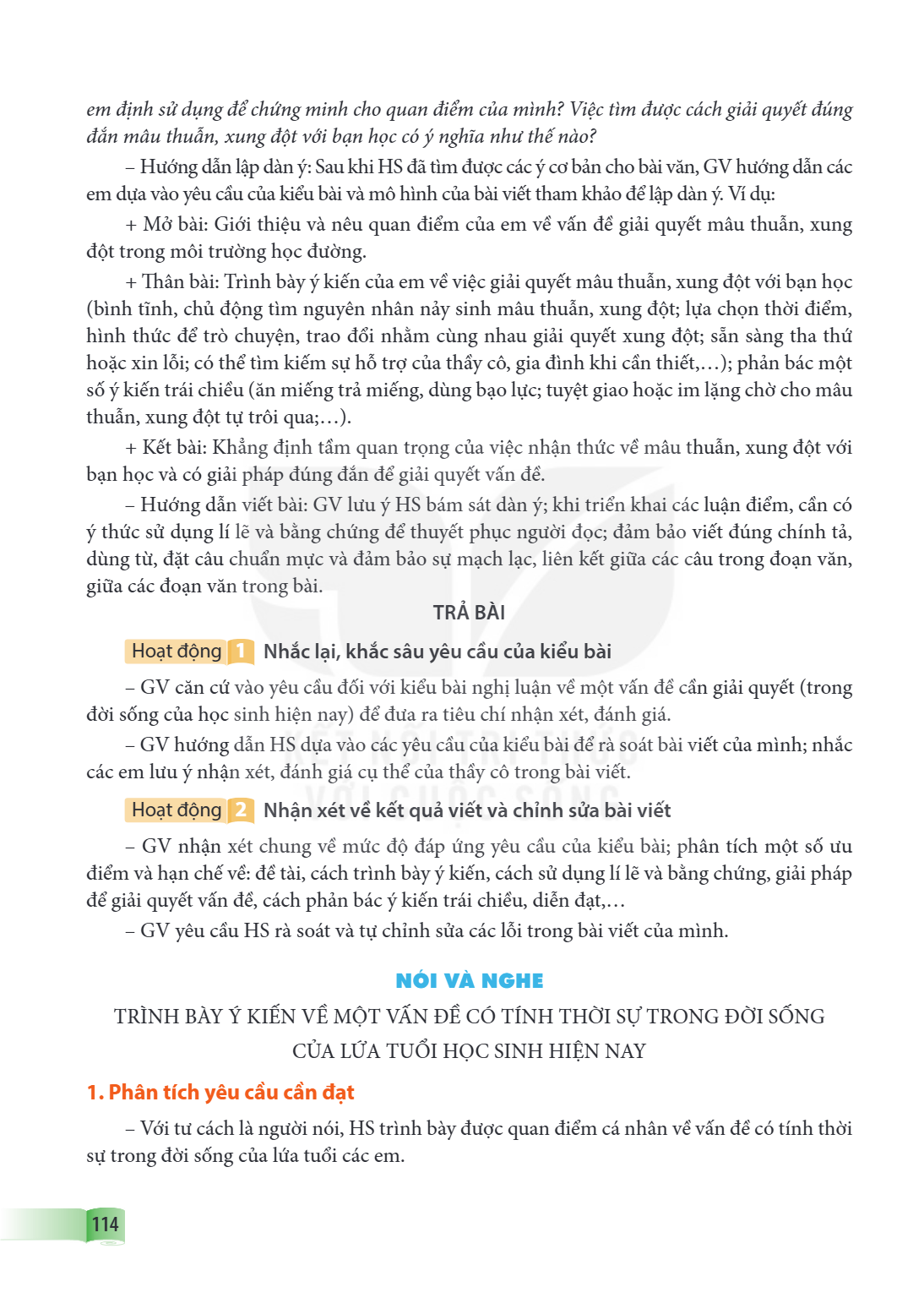 em định sử dụng để chứng minh cho quan điểm của mình? Việc tìm được cách giải quyết đúng đắn mâu thuẫn, xung đột với bạn học có ý nghĩa như thế nào? Hướng dẫn l