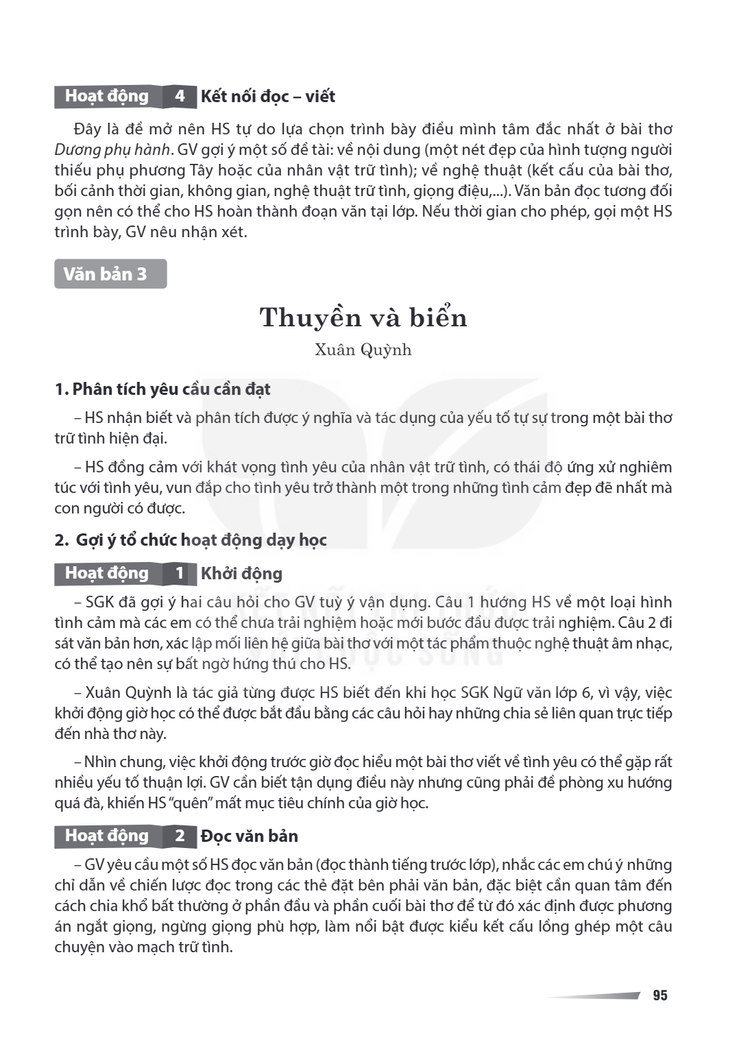 Thuyền và biển Xuân Quỳnh Văn bản 3 trữ tình hiện con người có, đại. được. đến nhà thơ, này. Nhìn chung, việc khởi động trước giờ đọc hiểu một bài thơ viết về t