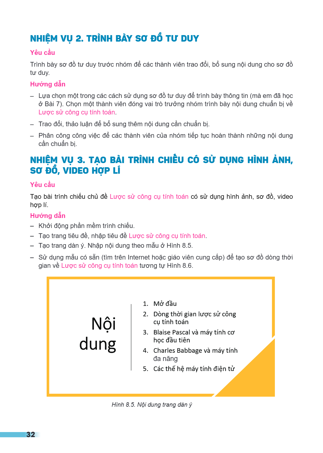 NHIỆM VỤ 2. TRÌNH BÀY SƠ ĐỒ TƯ DUY Yêu cầu Trình bày sơ đồ tư duy trước nhóm để các thành viên trao đổi, bổ sung nội dung cho sơ đồ tư duy. Hướng dẫn Lựa chọn m