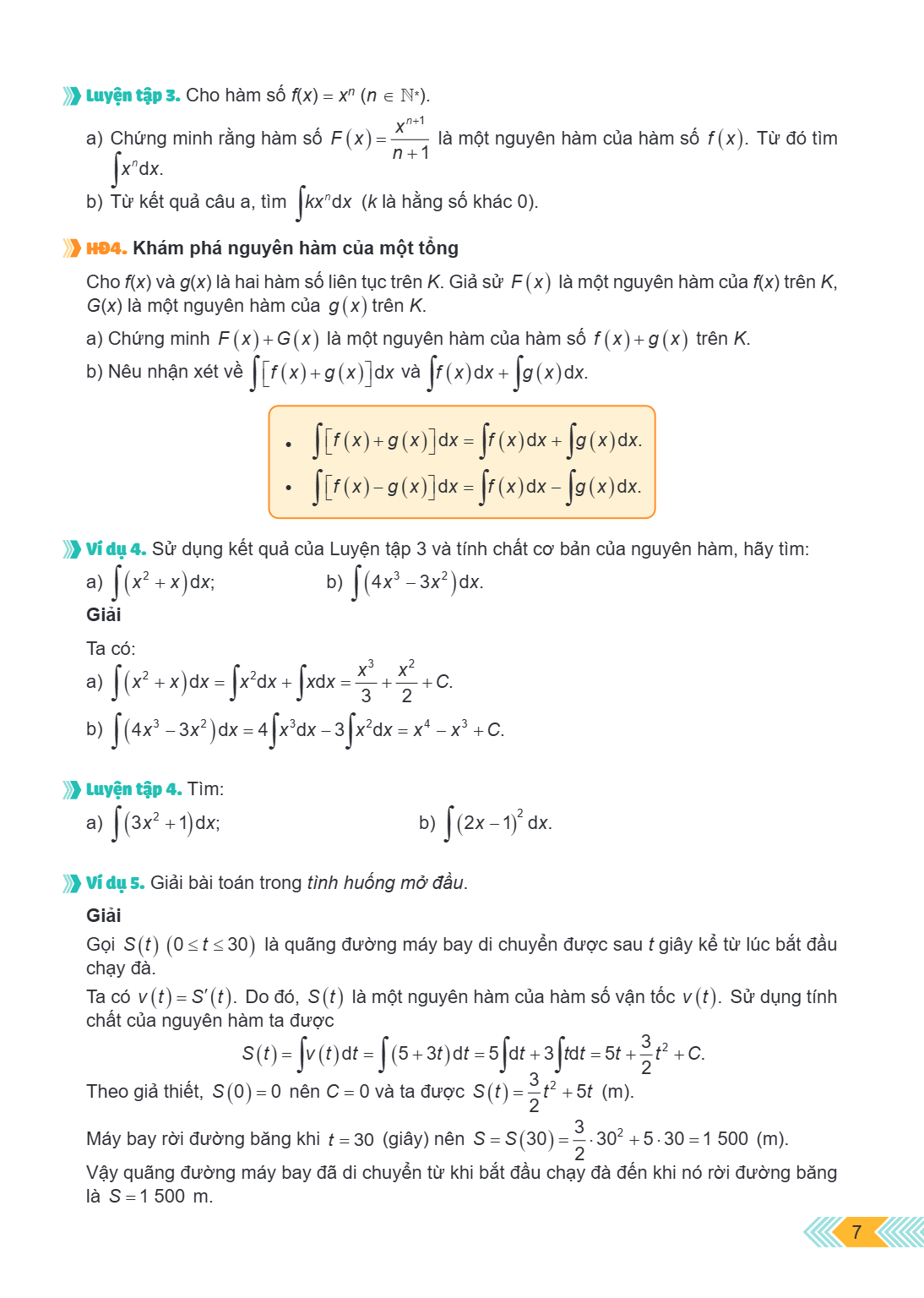 Luyện tập 3. Cho hàm số $f(x) = x^n$ ($n \in \mathbb{N}^*$). a) Chứng minh rằng hàm số $F(x) = \frac{x^{n+1}}{n+1}$ là một nguyên hàm của hàm số $f(x)$. Từ đó t