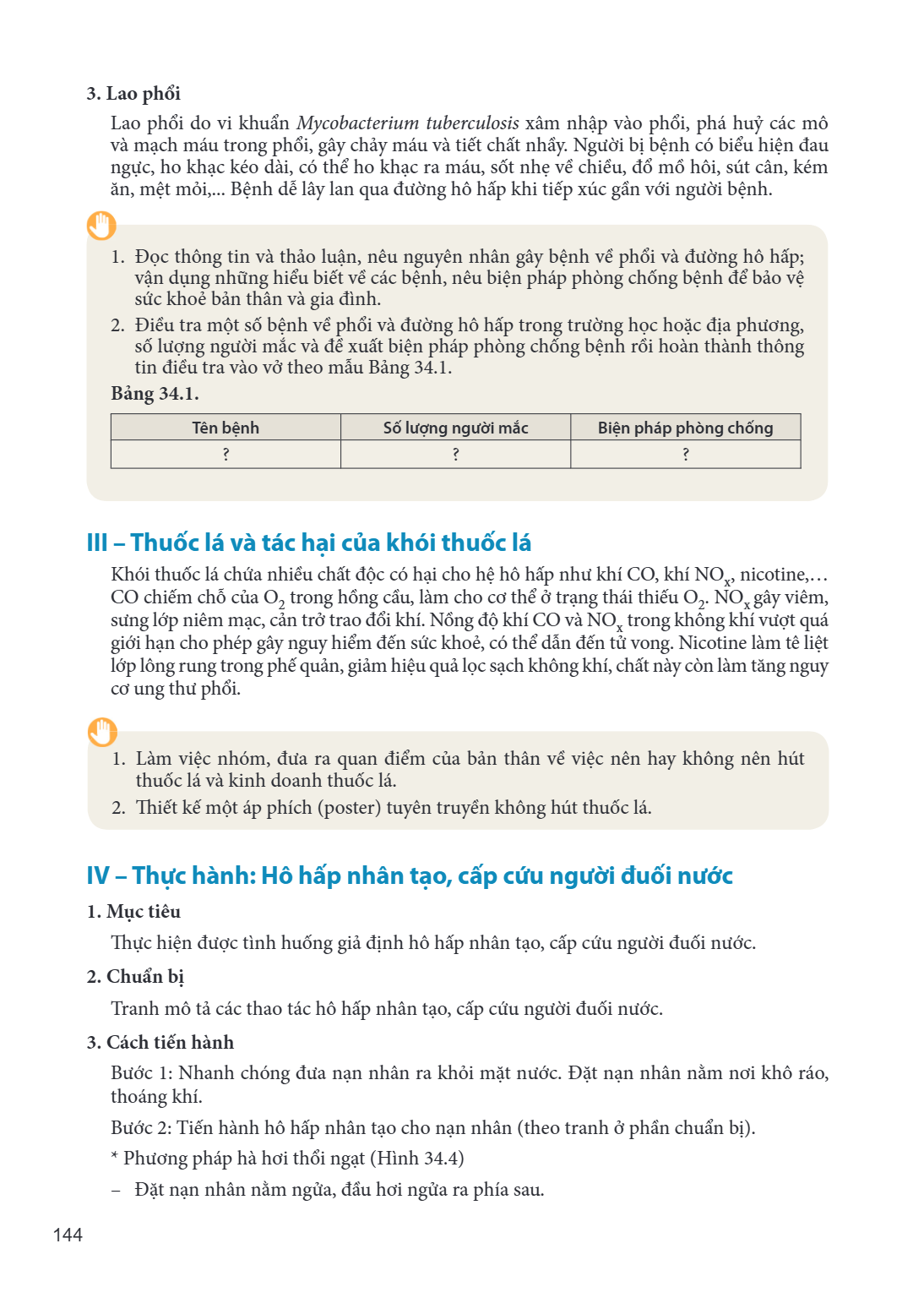 3. Lao phổi Lao phổi do vi khuẩn Mycobacterium tuberculosis xâm nhập vào phổi, phá huỷ các mô và mạch máu trong phổi, gây chảy máu và tiết chất nhầy. Người bị b