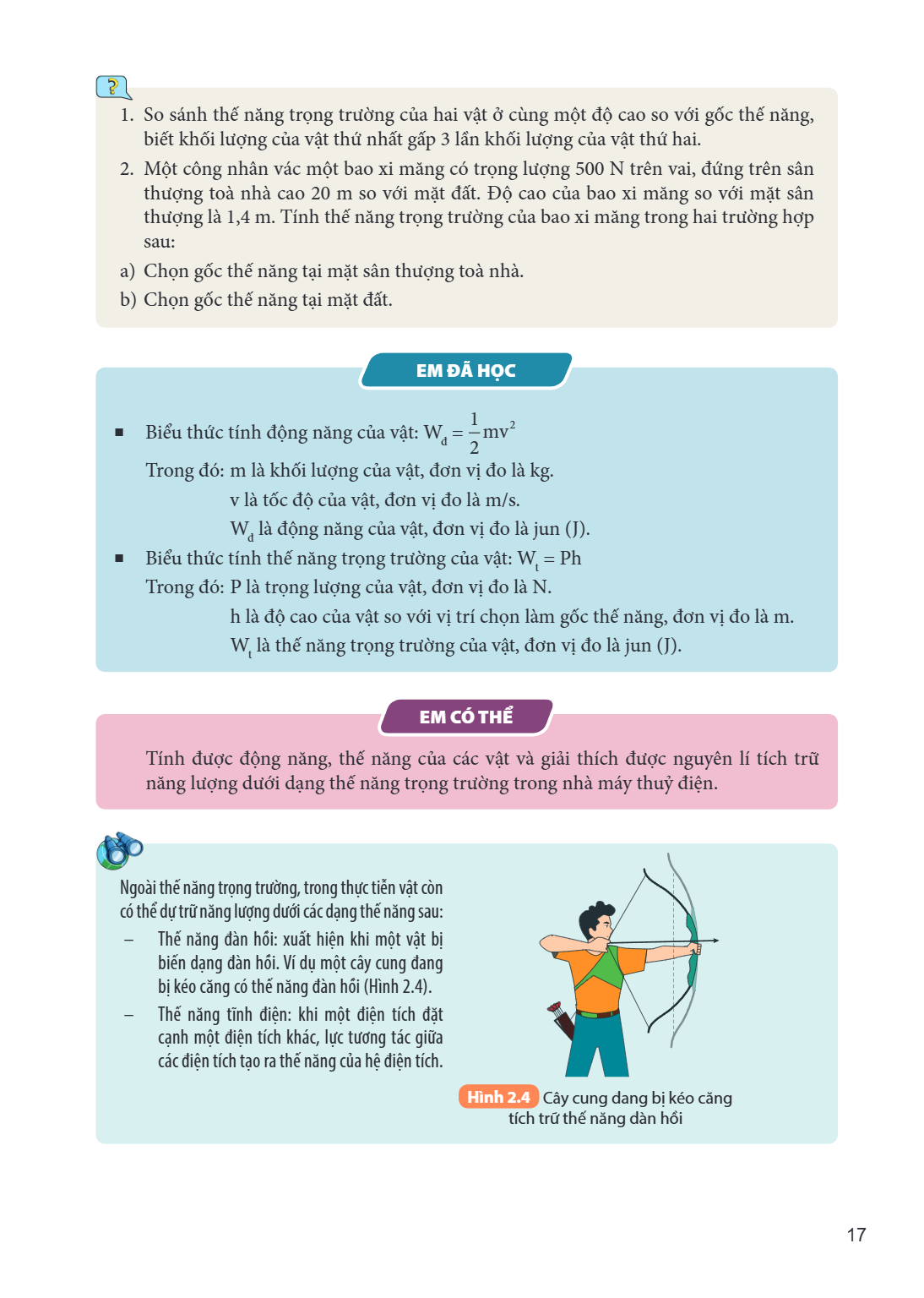 So sánh thế năng trọng trường của hai vật ở cùng một độ cao so với gốc thế năng, biết khối lượng của vật thứ nhất gấp 3 lần khối lượng của vật thứ hai. Một công