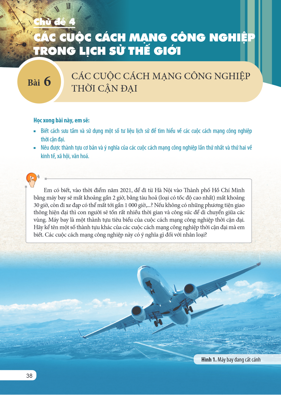Chủ đề 4 CÁC CUỘC CÁCH MẠNG CÔNG NGHIỆP TRONG LỊCH SỬ THẾ GIỚI Bài 6. Các cuộc cách mạng công nghiệp thời cận đại Học xong bài này, em sẽ: Biết cách sưu tầm và 