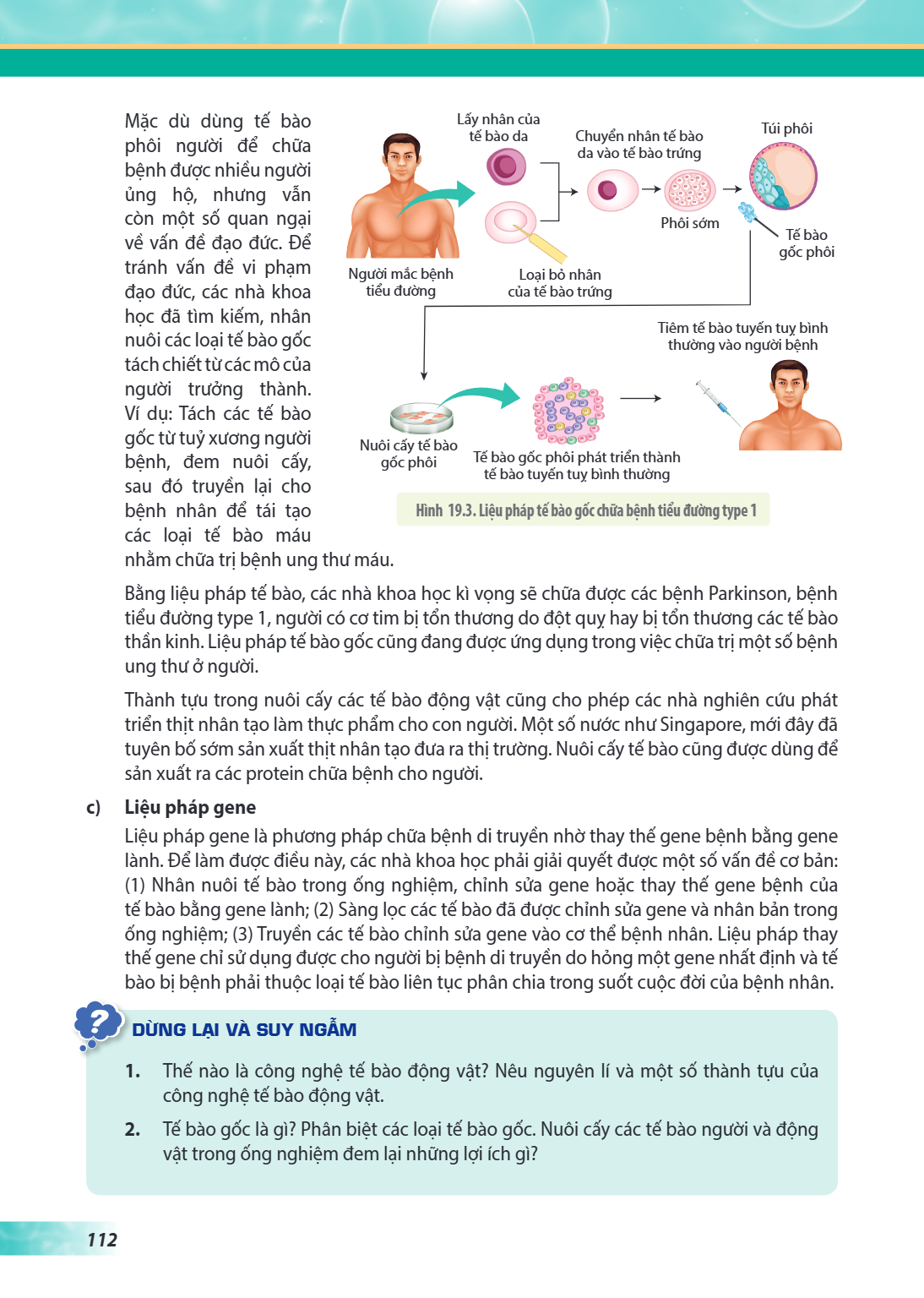 Mặc dù dùng tế bào phôi người để chữa bệnh được nhiều người ủng hộ, nhưng vẫn còn một số quan ngại về vấn đề đạo đức. Để tránh vấn đề vi phạm đạo đức, các nhà k