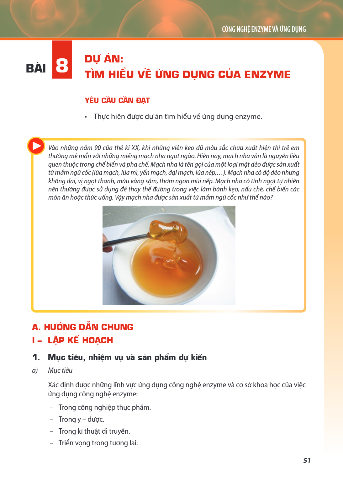 CÔNG NGHỆ ENZYME VÀ ỨNG DỤNG Dự án: Tìm hiểu về ứng dụng của enzyme YÊU CẦU CẦN ĐẠT Thực hiện được dự án tìm hiểu về ứng dụng enzyme. Vào những năm 90 của thế k