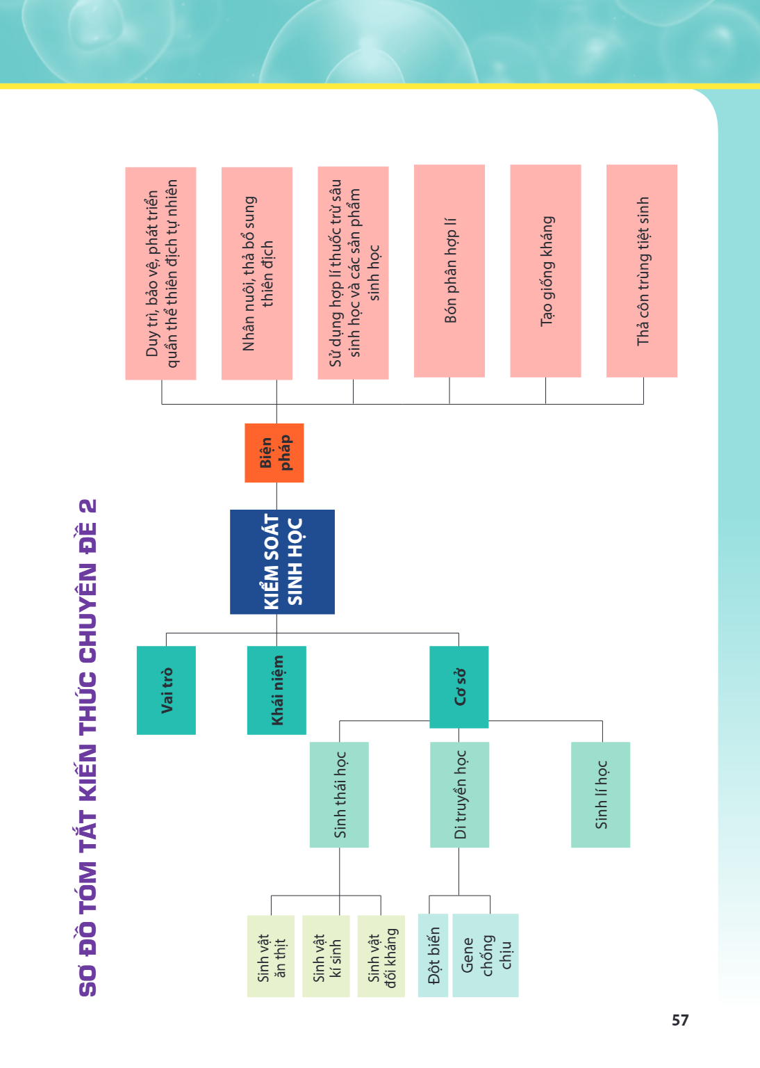 SƠ ĐỒ TÓM TẮT KIẾN THỨC CHUYÊN ĐỀ 2 Biện pháp Duy trì, bảo vệ, phát triển quần thể thiên địch tự nhiên Nhân nuôi, thả bổ sung thiên địch Sử dụng hợp lí thuốc tr