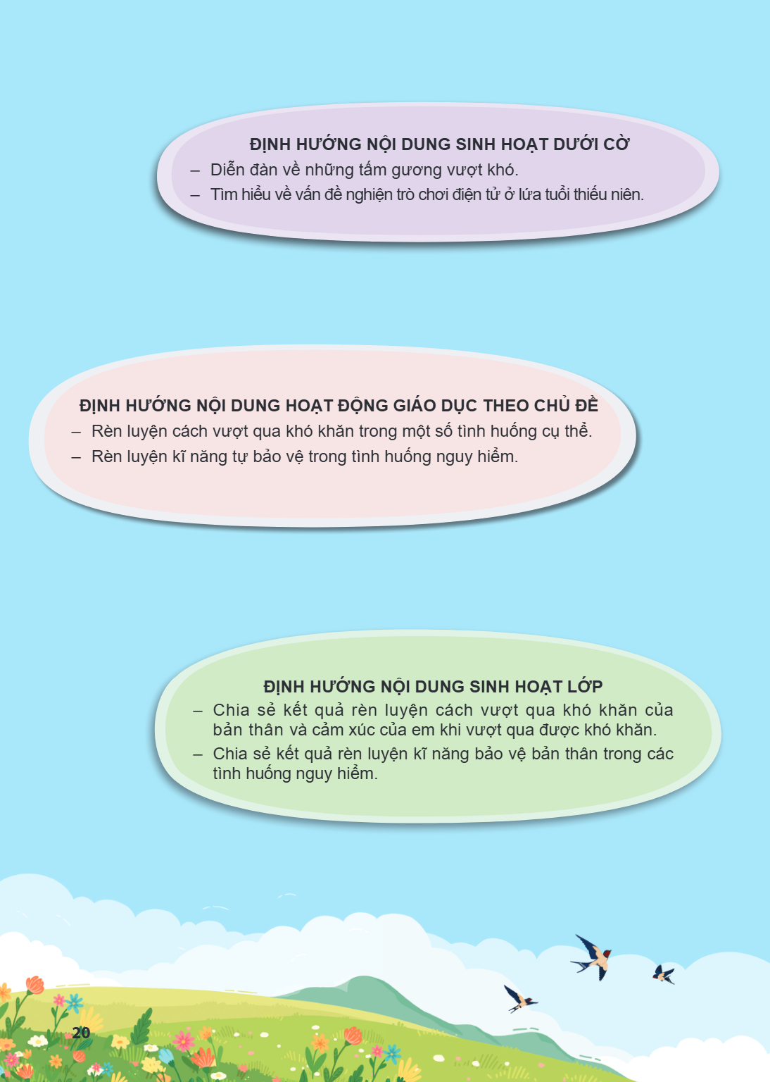 ĐỊNH HƯỚNG NỘI DUNG SINH HOẠT DƯỚI CỜ Diễn đàn về những tấm gương vượt khó. - Tìm hiểu về vấn đề nghiện trò chơi điện tử ở lứa tuổi thiếu niên. ĐỊNH HƯỚNG NỘI D