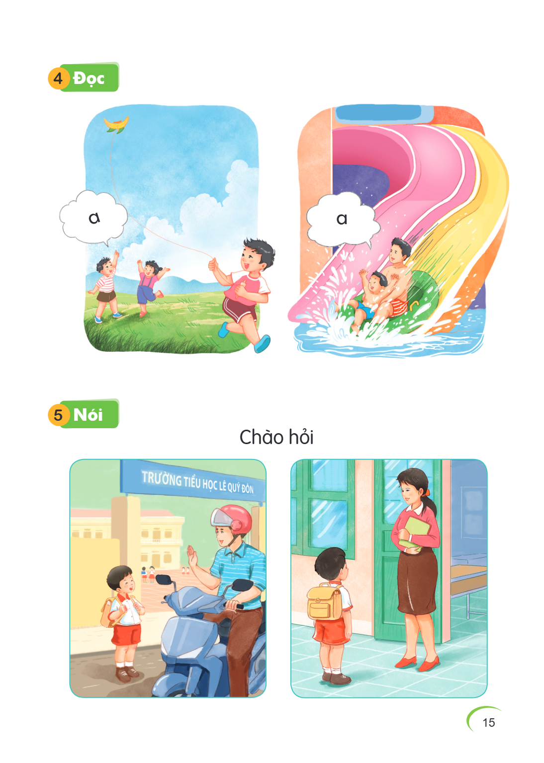 4 Đọc a a 5 Nói Chào hỏi