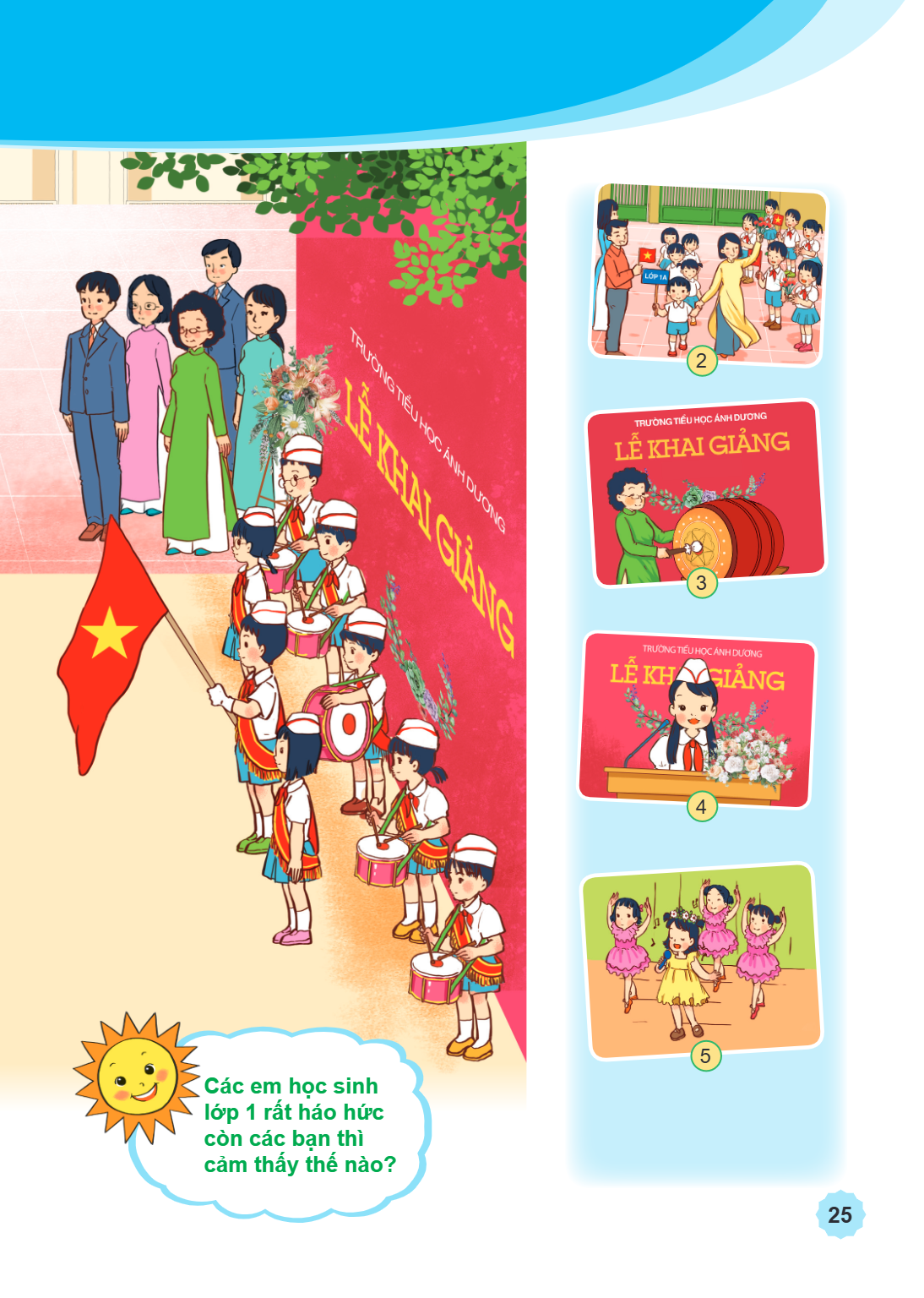TRƯỜNG TIỂU HỌC ÁNH DƯƠNG LỄ KHAI GIẢNG 2 TRƯỜNG TIỂU HỌC ÁNH DƯƠNG LỄ KHAI GIẢNG 3 TRƯỜNG TIỂU HỌC ÁNH DƯƠNG LỄ KHAI GIẢNG 4 5 Các em học sinh lớp 1 rất háo hứ