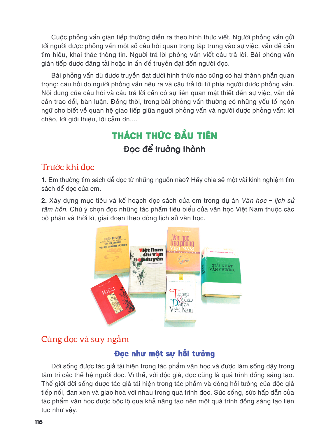 Trước khi đọc Em thường tìm sách để đọc từ những nguồn nào? Hãy chia sẻ một vài kinh nghiệm tìm sách để đọc của em. Xây dựng mục tiêu và kế hoạch đọc sách của e