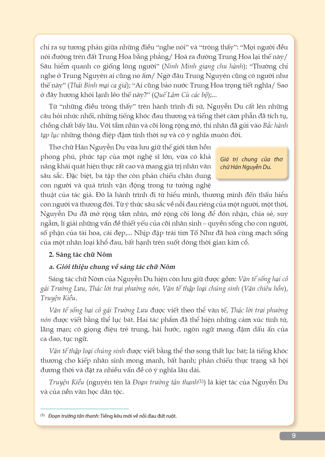 chỉ ra sự tương phản giữa những điều "nghe nói" và "trông thấy": "Mọi người đều nói đường trên đất Trung Hoa bằng phẳng/ Hoá ra đường Trung Hoa lại thế này/ Sâu