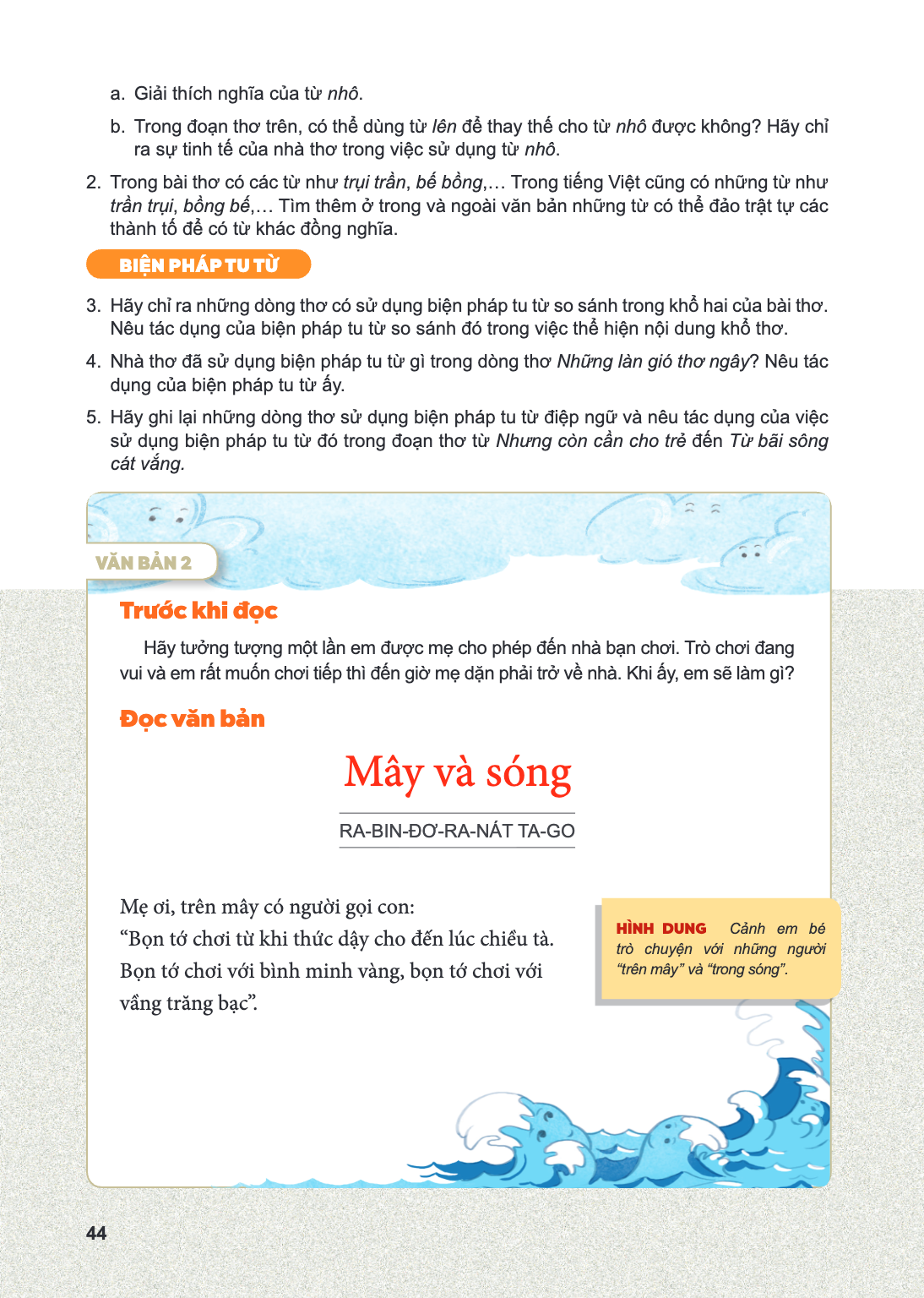 VĂN BẢN 2 Trước khi đọc Hãy tưởng tượng một lần em được mẹ cho phép đến nhà bạn chơi. Trò chơi đang vui và em rất muốn chơi tiếp thì đến giờ mẹ dặn phải trở về 