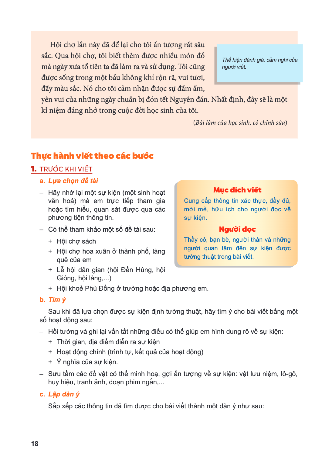 Hội chợ lần này đã để lại cho tôi ấn tượng rất sâu sắc. Qua hội chợ, tôi biết thêm được nhiều món đồ mà ngày xưa tổ tiên ta đã làm ra và sử dụng. Tôi cũng được 