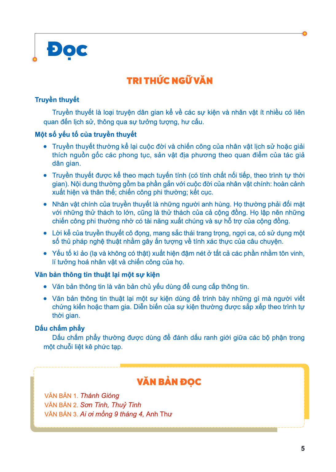 Đọc TRI THỨC NGỮ VĂN Truyền thuyết Truyền thuyết là loại truyện dân gian kể về các sự kiện và nhân vật ít nhiều có liên quan đến lịch sử, thông qua sự tưởng tượ