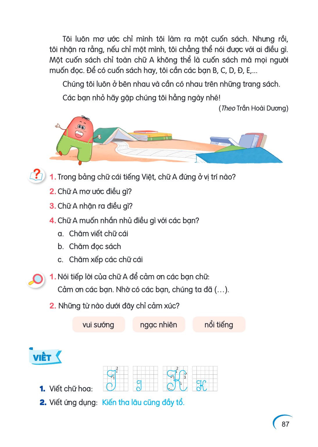 Tôi luôn mơ ước chỉ mình tôi làm ra một cuốn sách. Nhưng rồi, tôi nhận ra rằng, nếu chỉ một mình, tôi chẳng thể nói được với ai điều gì. Một cuốn sách chỉ toàn 