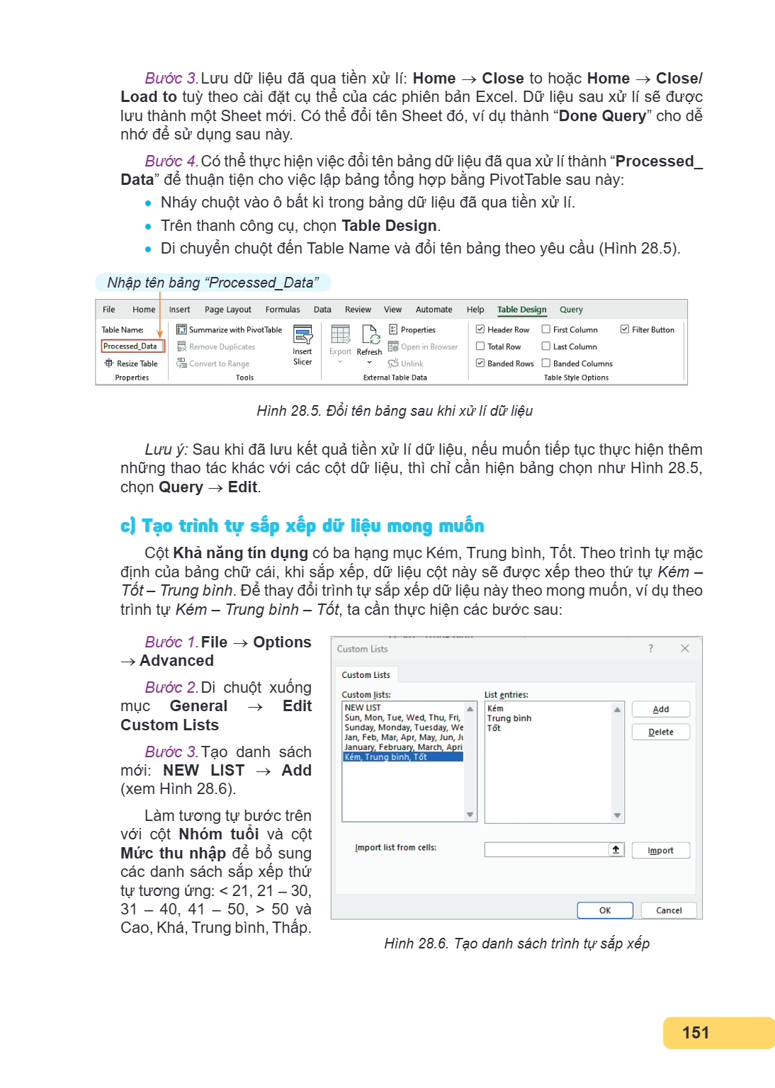 Bước 3.Lưu dữ liệu đã qua tiền xử lí: Home → Close to hoặc Home → Close/ Load to tuỳ theo cài đặt cụ thể của các phiên bản Excel. Dữ liệu sau xử lí sẽ được lưu 