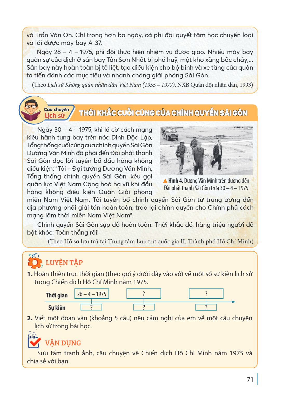 và Trần Văn On. Chỉ trong hơn ba ngày, cả phi đội quyết tâm học chuyển loại và lái được máy bay A-37. Ngày 28 – 4 – 1975, phi đội thực hiện nhiệm vụ được giao. 