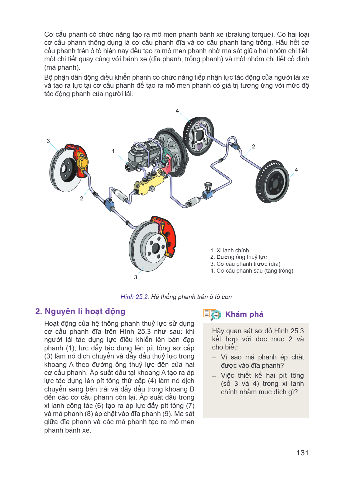 Cơ cấu phanh có chức năng tạo ra mô men phanh bánh xe (braking torque). Có hai loại cơ cấu phanh thông dụng là cơ cấu phanh đĩa và cơ cấu phanh tang trống. Hầu 